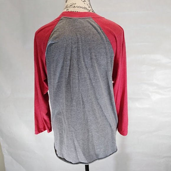 Next Level Graphic Christmas Raglan‎ Sleeve Tee Size M - Picture 2 of 6